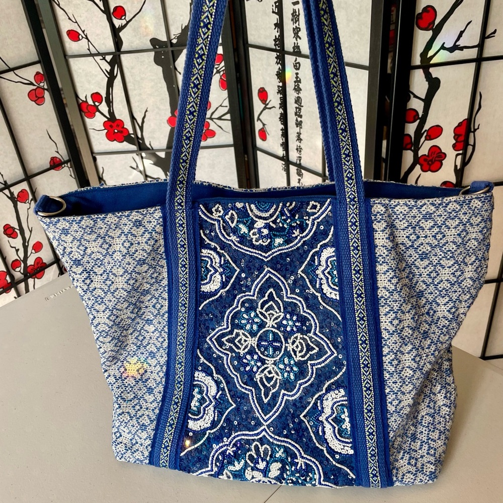 America & Beyond Embellished Tote